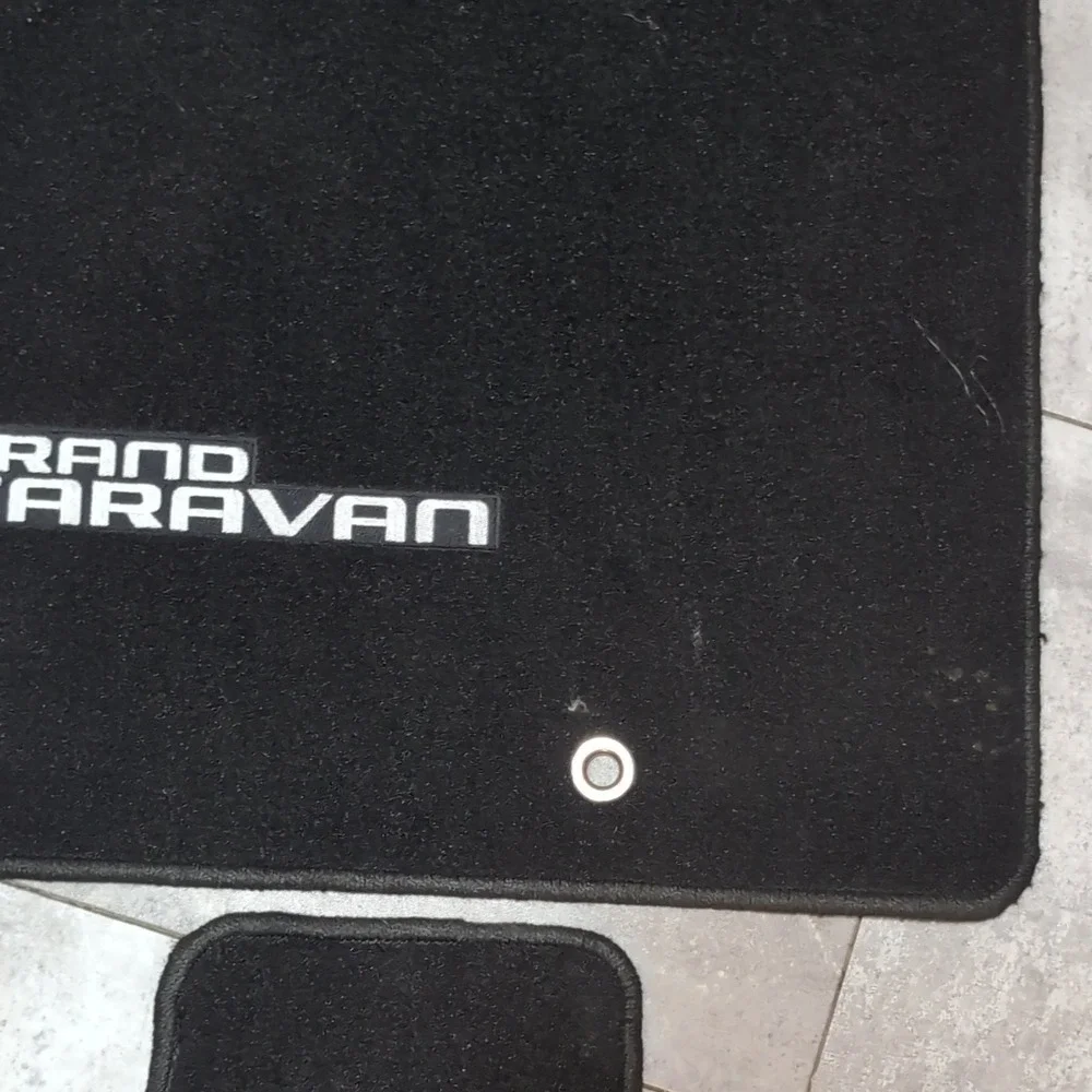 Dodge Grand Caravan Floor Mats Carpet Black Front OEM 1GR94DX9AG